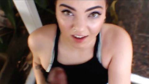 Ebony black teen fucks in the pool and plays dirty