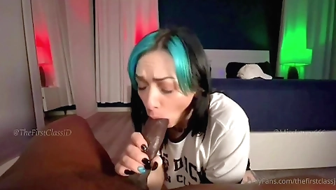 Hot teen 18+ gets fucked in deepthroat and in her mouth