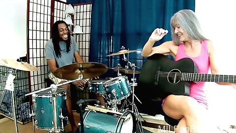 Milf on black interracial milf with a huge ass and huge boobs