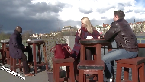 Nice babe gets fucked by her boyfriend in her tight ass