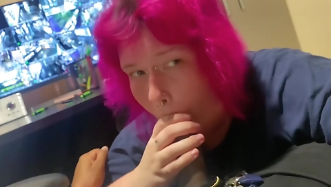 amateur couple with big tits and big dick in the office