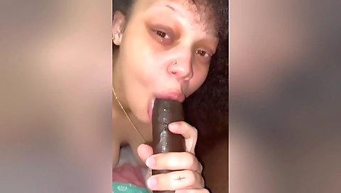 Amateur brunette with tattooed pussy fucked in POV