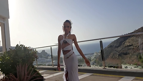 Chinese girl with a sexy ass gets fucked by a black guy