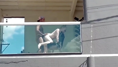 Tattooed blonde has sex with her boss and is fined