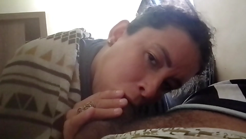 Ebony and brunette deepthroated with an ebony penis