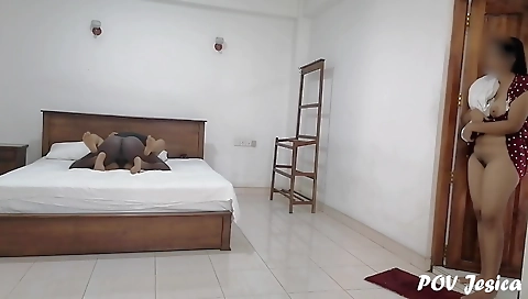 Amateurs Interracial pov sex with stepmom and stepson