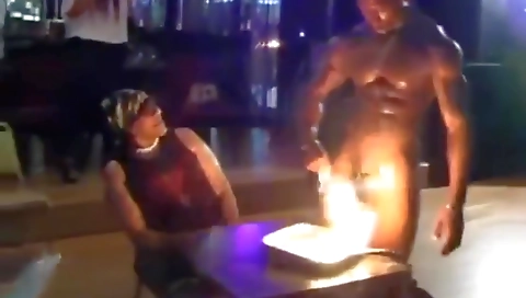 A threesome with a black guy and a kinky ebony MILF