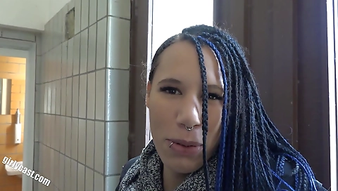 Interracial public sex special with a beautiful teen babe