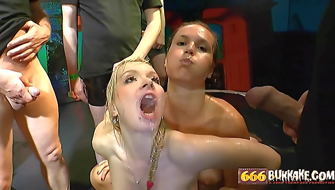 Blonde in amateur porn with hairy pussy in group sex