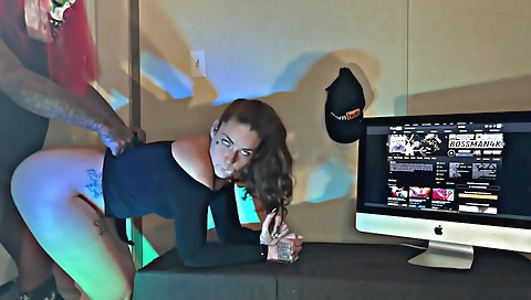 Amateur brunette amateur interracial video with big ass