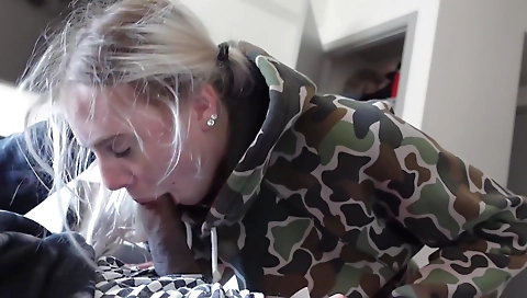 Blonde with big boobs with huge boobs fucks a big cock