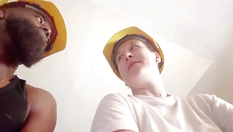 Interracial mature milf with a thick cock teaching daughter