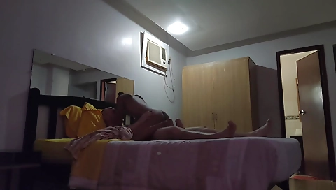 Ebony and black girl share one cock in homemade webcam vid