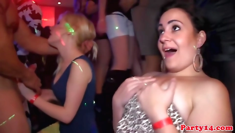 Bright blonde babe with a nice ass gets fucked by black duds