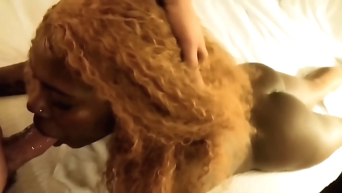 Ebony teen fucks a big ass in an interracial video